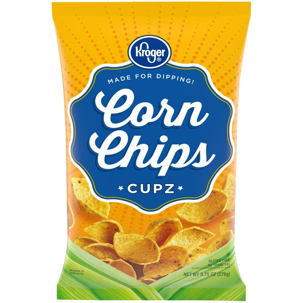 slide 1 of 1, Kroger Corn Chips Cupz, 9.75 oz
