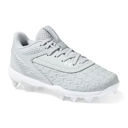 Under Armour Boys UA Leadoff Low RM 3.0 Jr. Baseball Cleats, Gray, Size 1