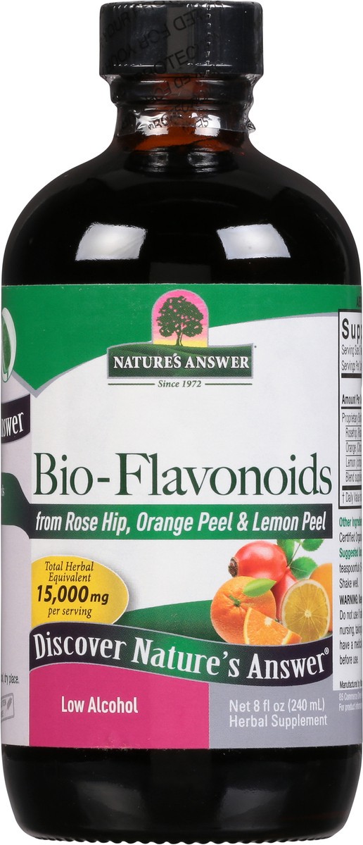 slide 10 of 13, Nature's Answer Low Alcohol Bio-Flavonoids from Rose Hip, Orange Peel, & Lemon Peel, 8 fl oz