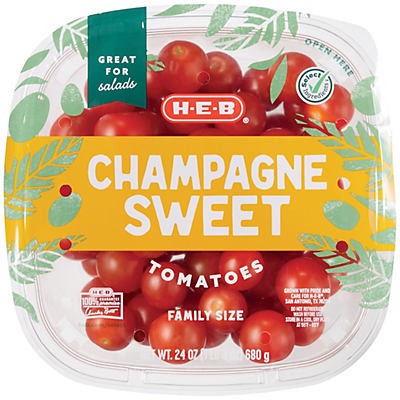 slide 1 of 1, H-E-B Champagne Sweet Tomatoes, 24 oz