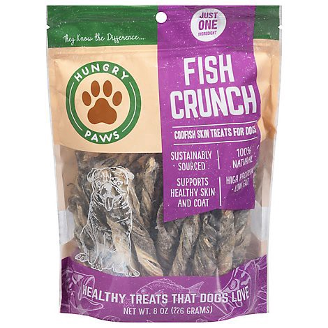 slide 1 of 1, Hungry Paws Treats Dog Fish Crunch - 8 OZ, 8 oz