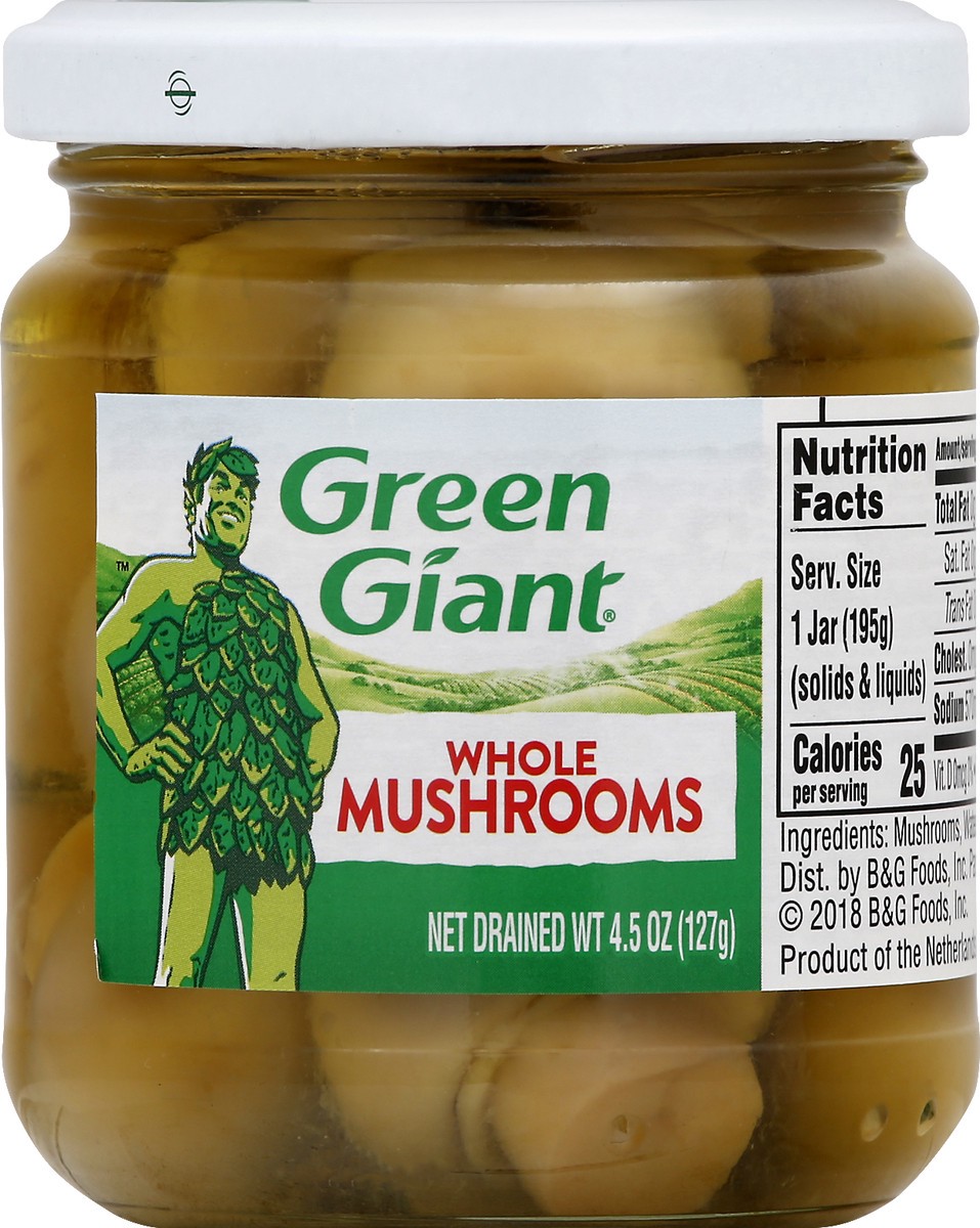 slide 7 of 12, Green Giant Whole Mushrooms 4.5 oz, 4.5 oz