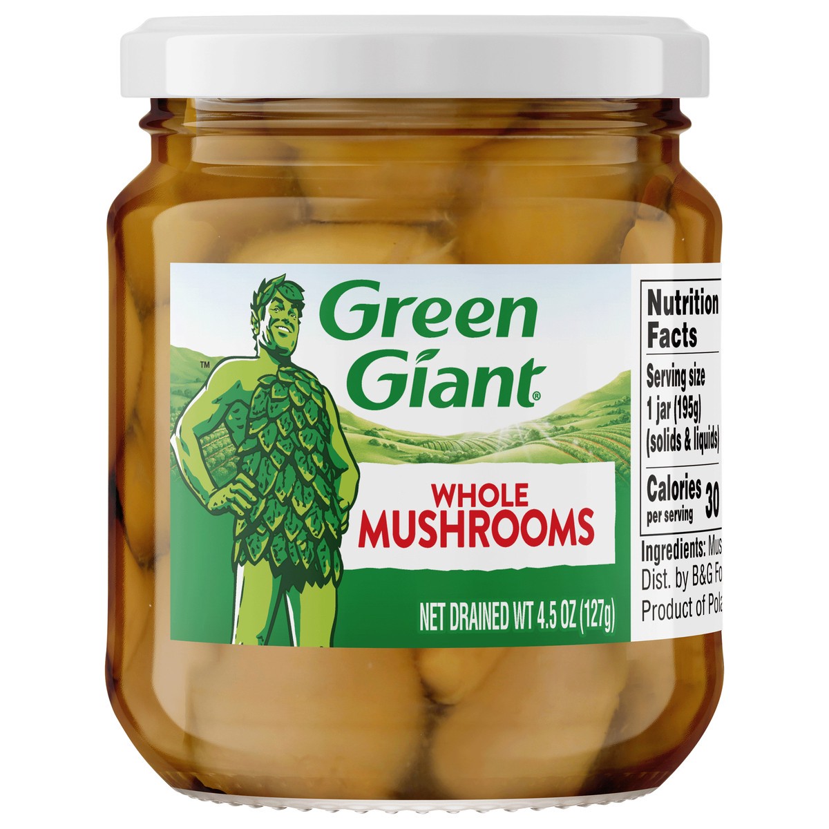 slide 1 of 12, Green Giant Whole Mushrooms 4.5 oz, 4.5 oz