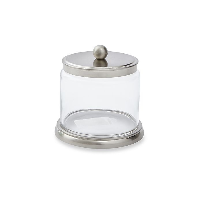 slide 1 of 2, Baltic Linen Bigelow Small Storage Jar - Brushed Nickel, 1 ct