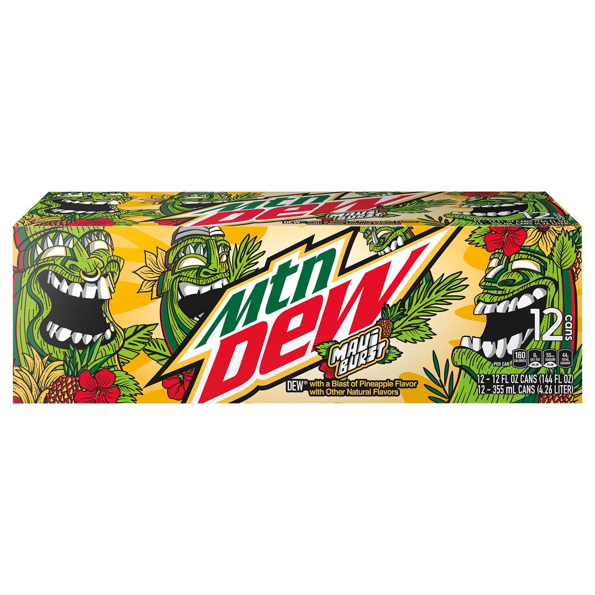 slide 1 of 1, Mountain Dew Soda - 12 ct, 12 ct