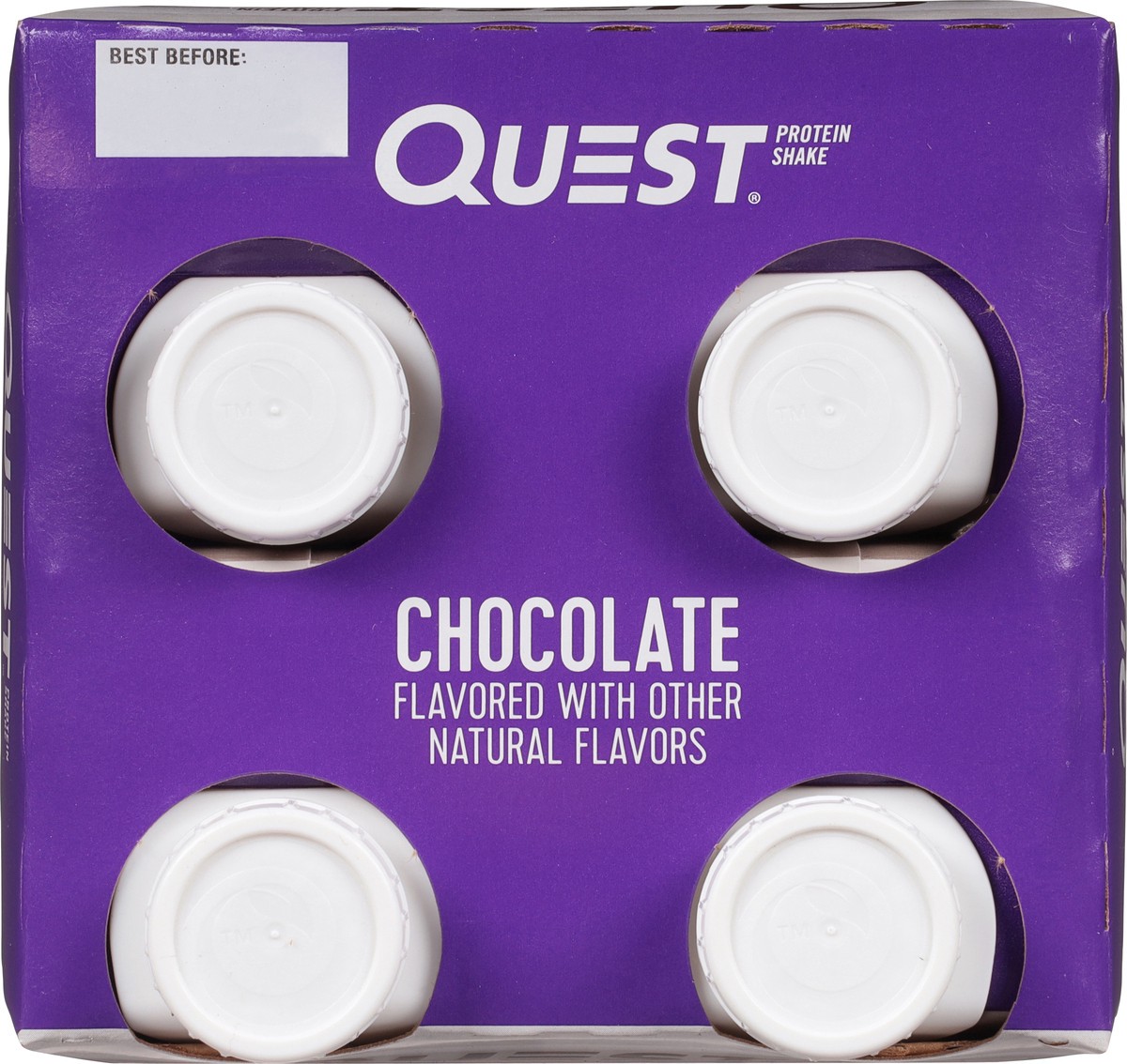 slide 9 of 9, Quest Chocolate Protein Shake 4 - 11 fl oz Shakes, 44 fl oz