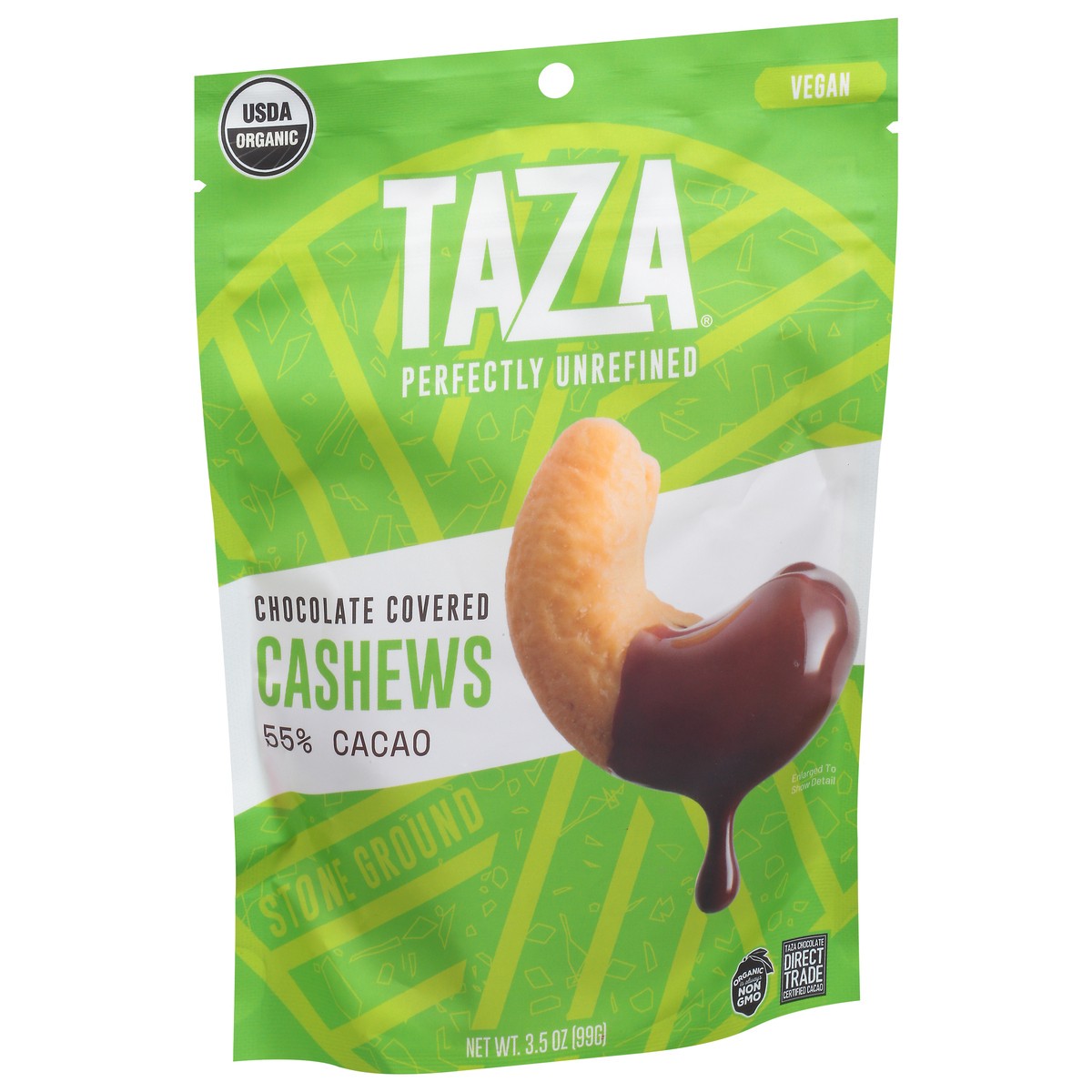 slide 12 of 14, Taza Dark Chocolate Covered Cashews, 4.2 oz