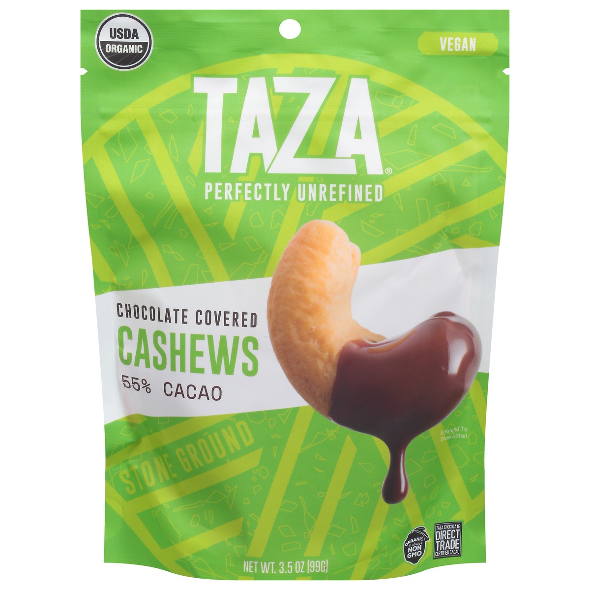 slide 13 of 14, Taza Dark Chocolate Covered Cashews, 4.2 oz