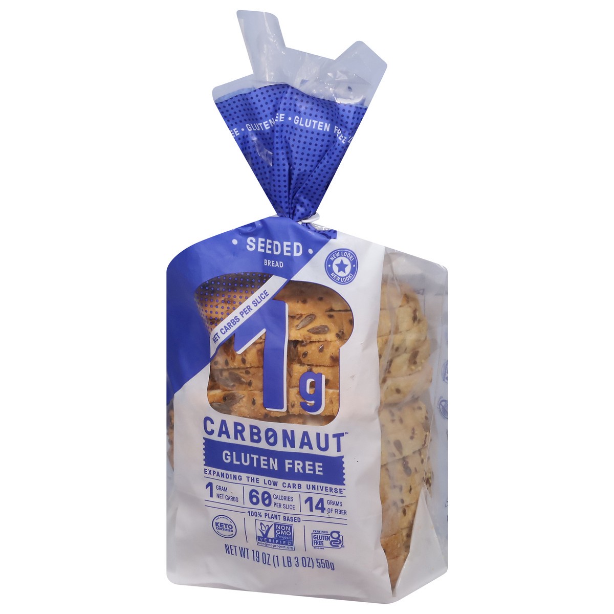 slide 4 of 9, Carbonaut Seeded Gluten Free Bread 19 oz, 19 oz