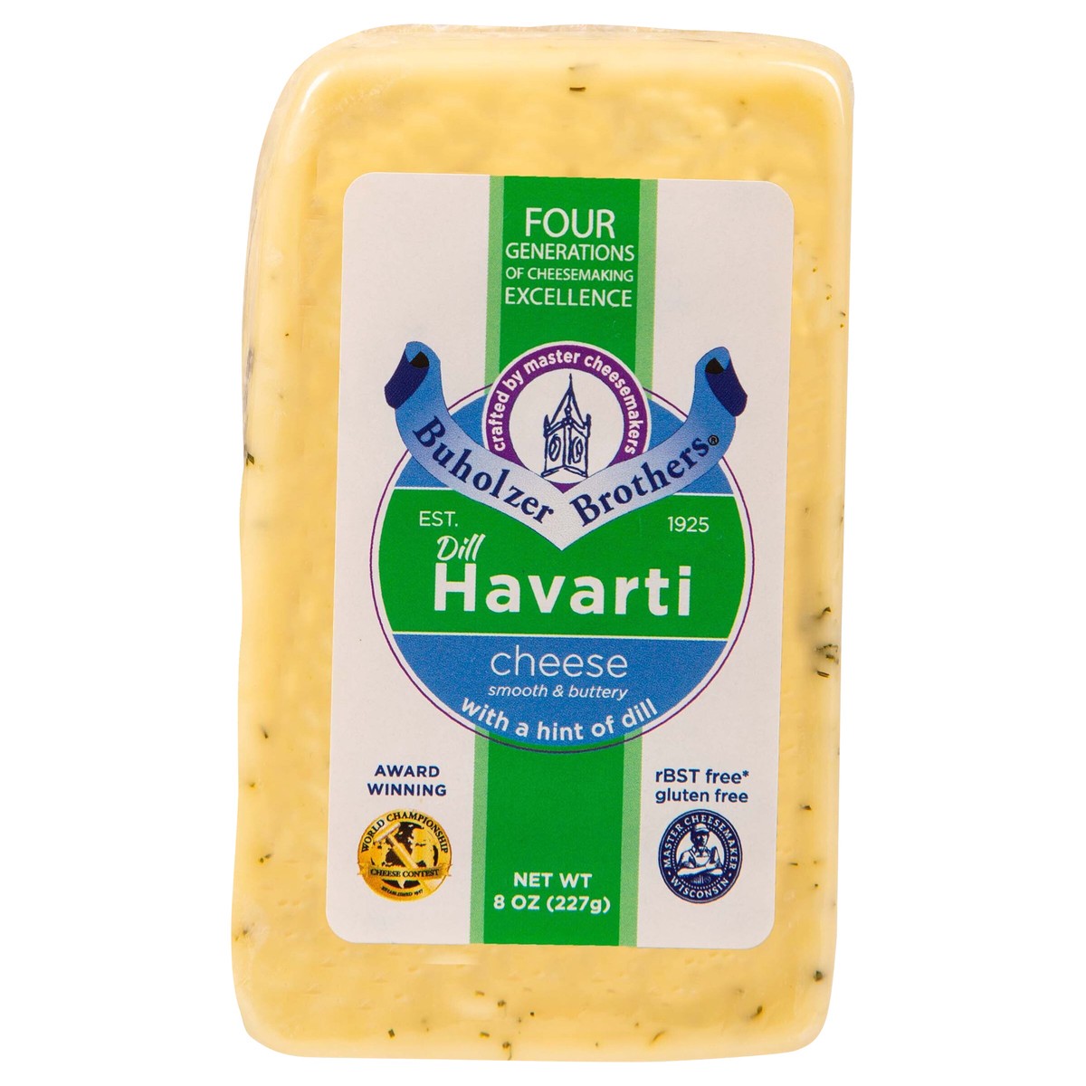 slide 2 of 4, Buholzer Brothers 8oz Dill Havarti Cheese (Cracker Cut), 8 oz