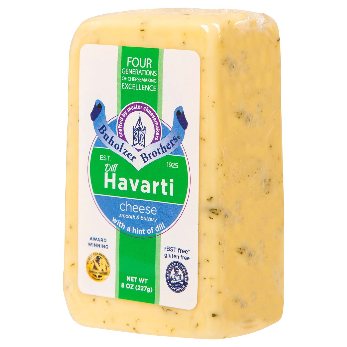slide 4 of 4, Buholzer Brothers 8oz Dill Havarti Cheese (Cracker Cut), 8 oz