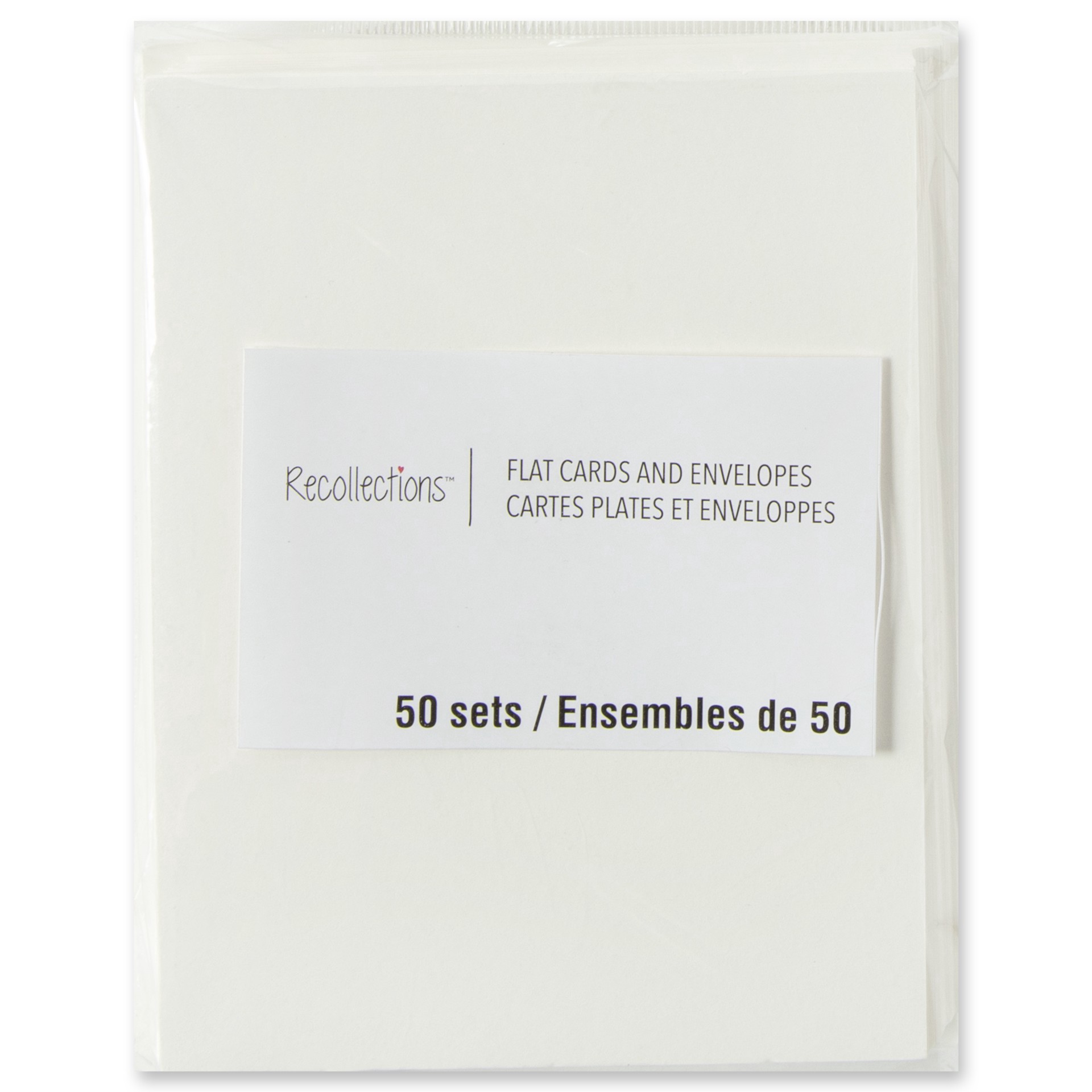 slide 4 of 4, Ivory Flat Cards & Envelopes By Recollections, 5" X 7", 5 in x 7 in
