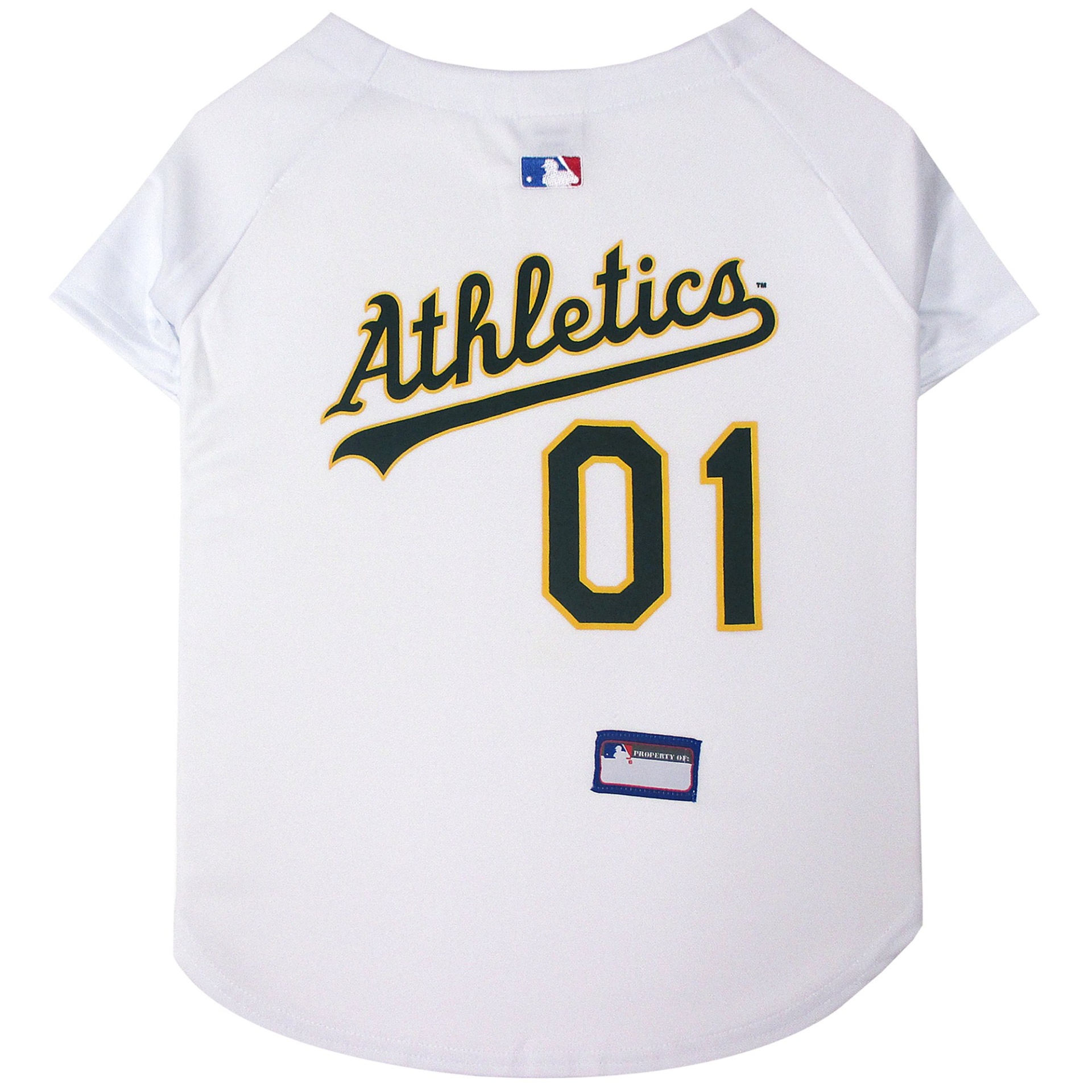 slide 1 of 1, Pets First Oakland Athletics MLB Mesh Jersey, MED