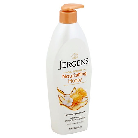 slide 1 of 1, Jergens Nourish Honey Moistr, 16.8 fl oz