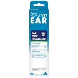 TropiClean HomeVet Natural Ear Mite Treatment, 2 oz