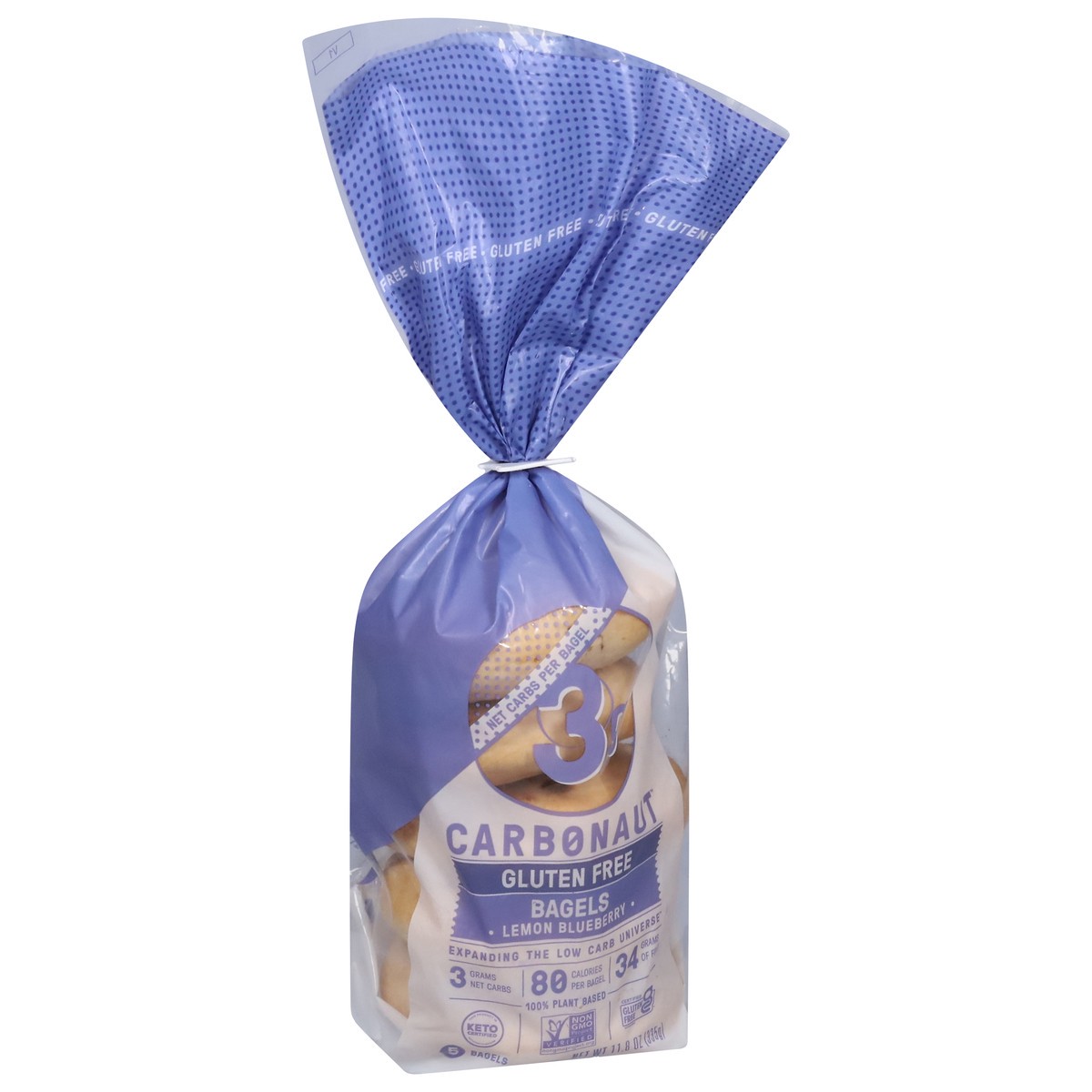 slide 5 of 9, Carbonaut Lemon Blueberry Bagels, 11.8 oz