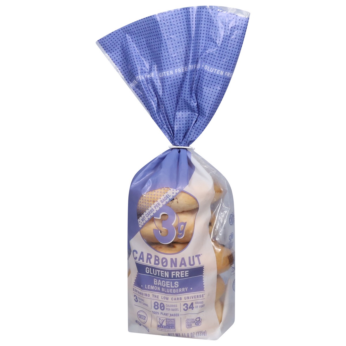 slide 6 of 9, Carbonaut Lemon Blueberry Bagels, 11.8 oz