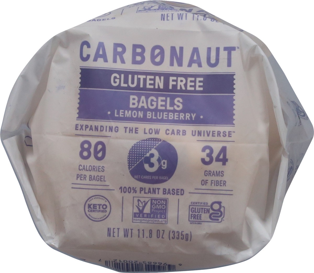 slide 9 of 9, Carbonaut Lemon Blueberry Bagels, 11.8 oz