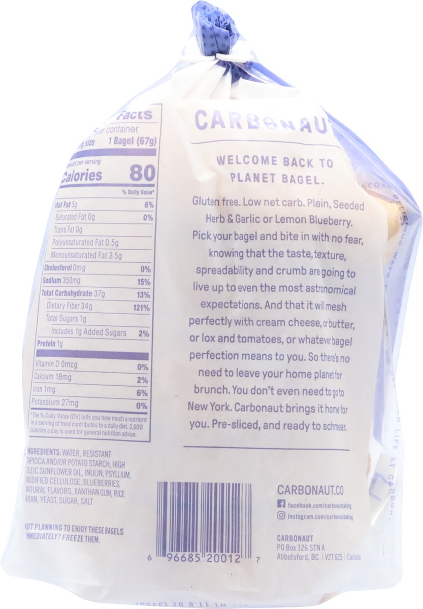 slide 2 of 9, Carbonaut Lemon Blueberry Bagels, 11.8 oz