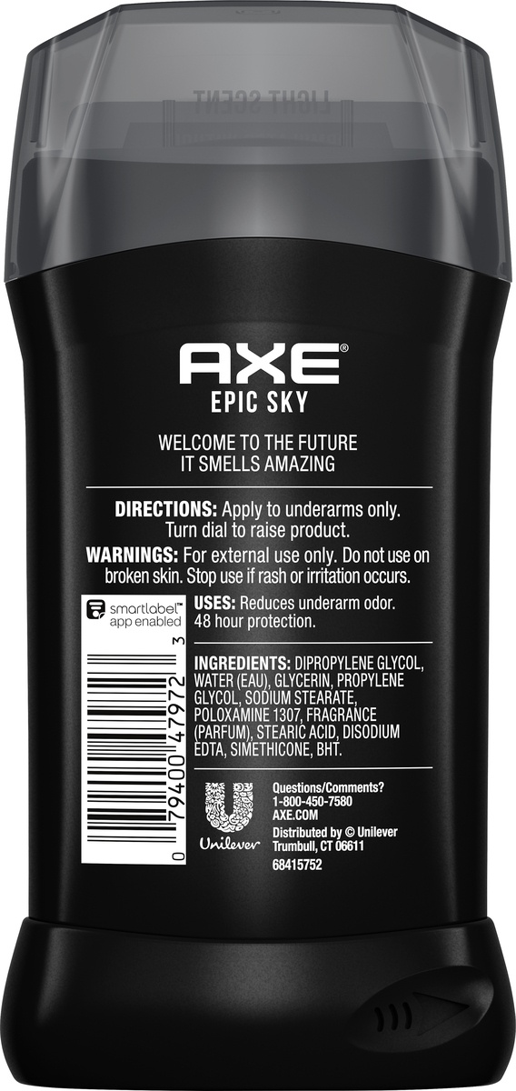 slide 4 of 4, AXE Epic Sky Deodorant Stick, 2.7 oz