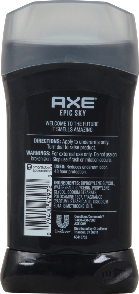 slide 7 of 9, AXE Epic Sky Deodorant Stick, 2.7 oz