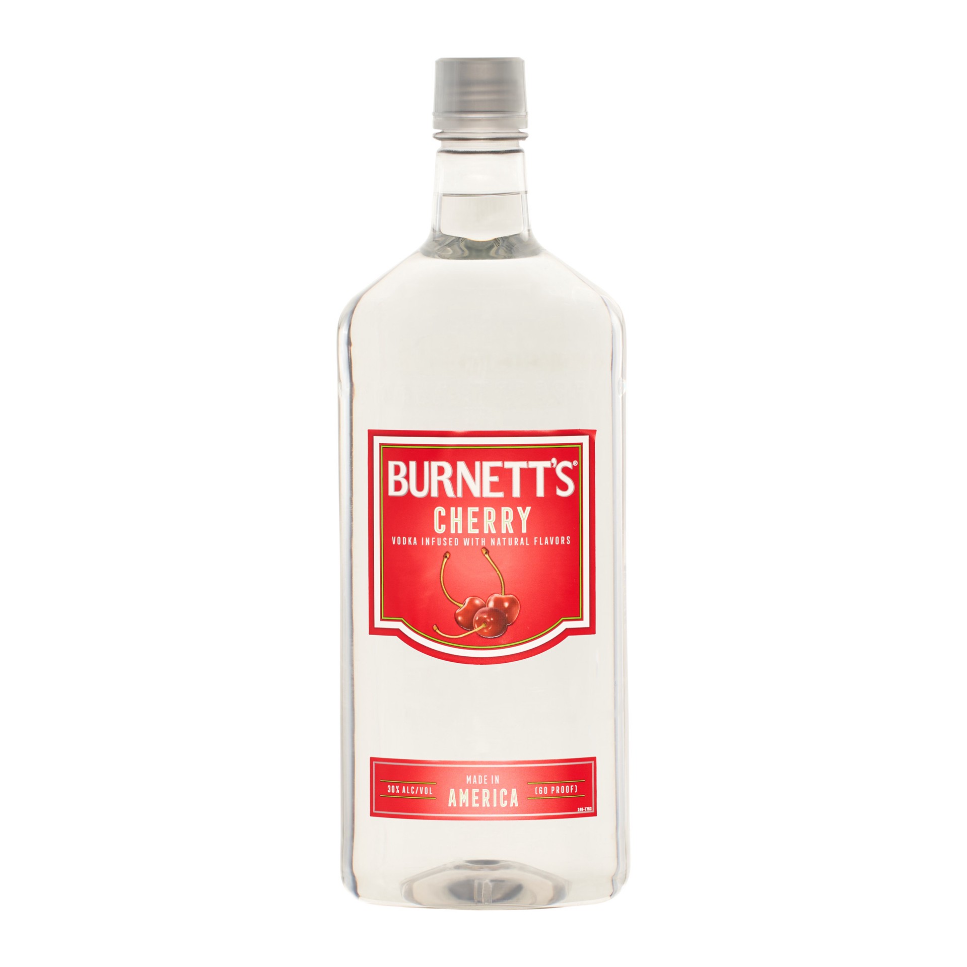 slide 1 of 3, Burnett's Cherry Vodka, 1750 ml