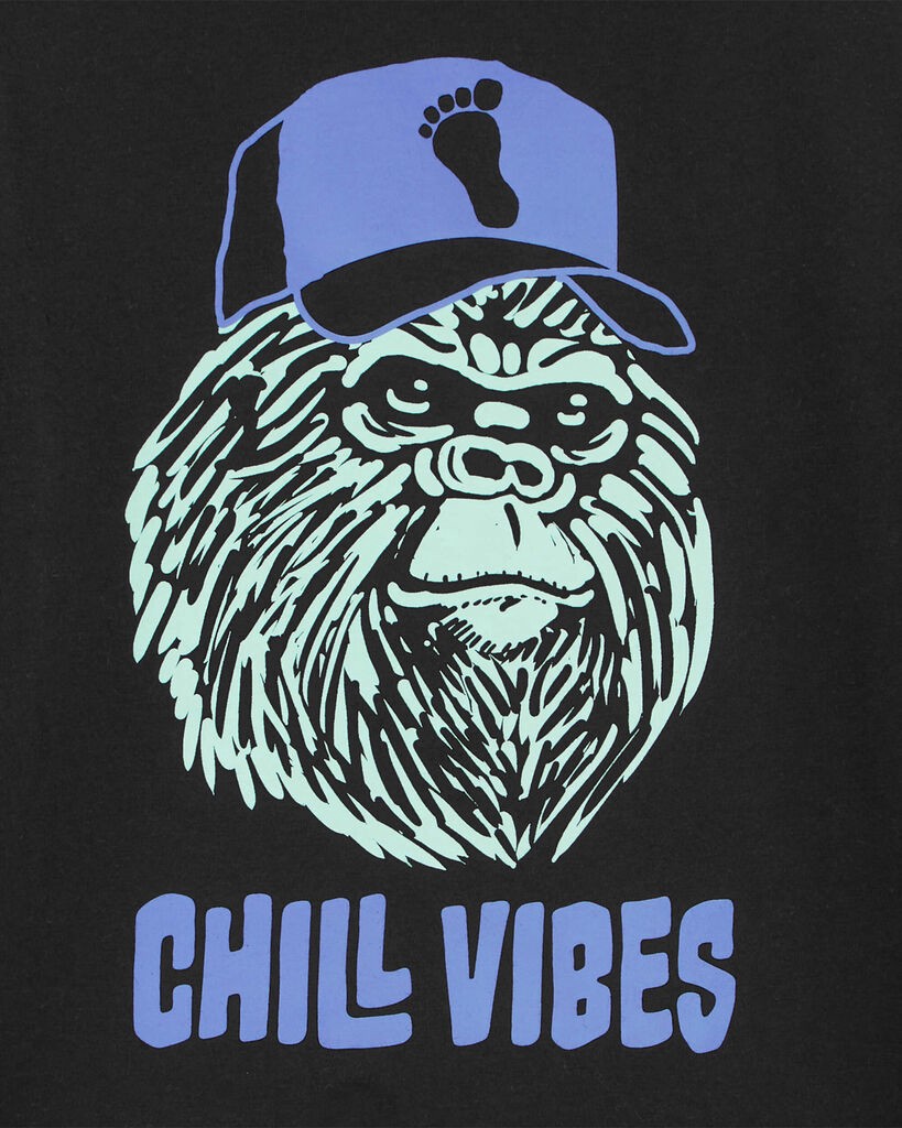 slide 2 of 2, Oshkosh Kid Chill Vibes Graphic Tee Black M, 1 ct
