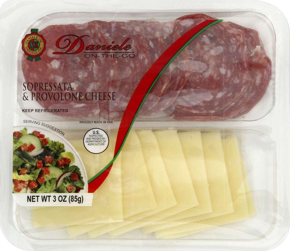 slide 5 of 6, Daniele Sopressata & Provolone Cheese 3 oz, 3 oz