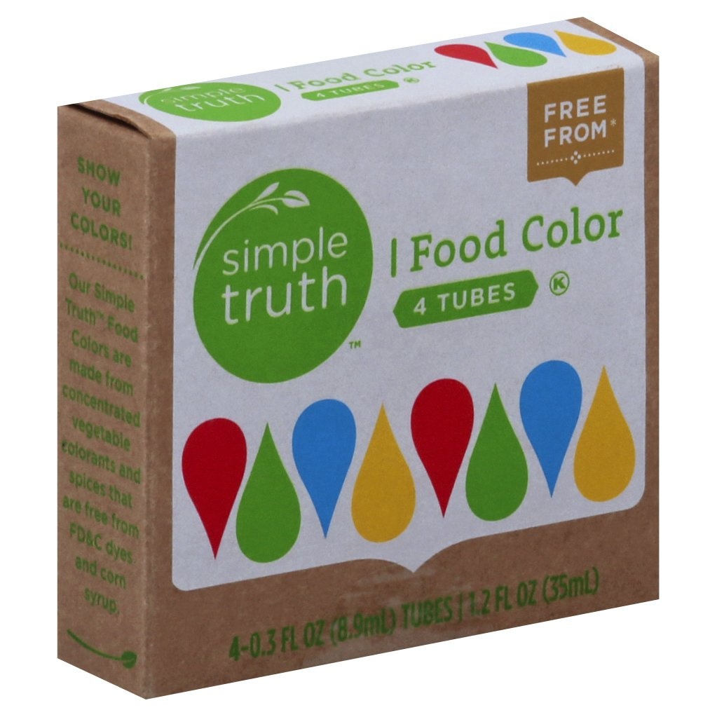 Simple Truth Food Color, 4 Tubes (4 each) Delivery or Pickup Near