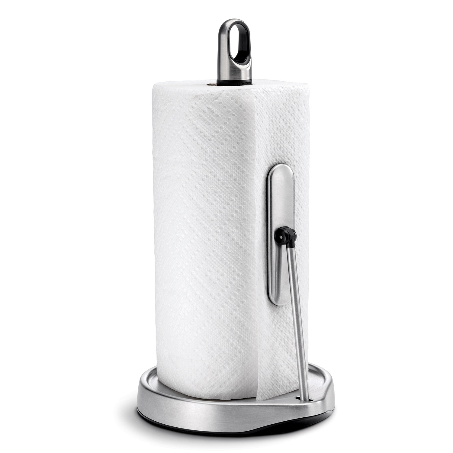 slide 1 of 1, simplehuman Tension Arm Paper Towel Holder - Stainless Steel, 1 ct