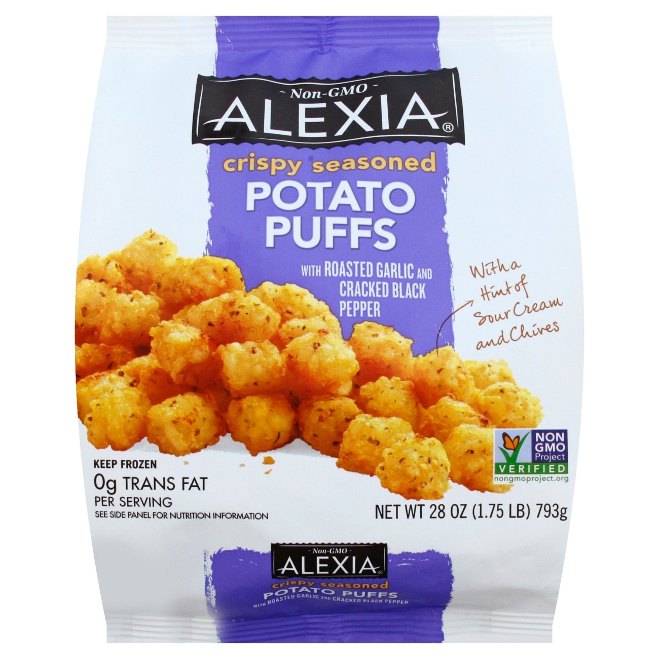 slide 1 of 4, Alexia Crispy Seasoned Potato Puffs, 28 oz