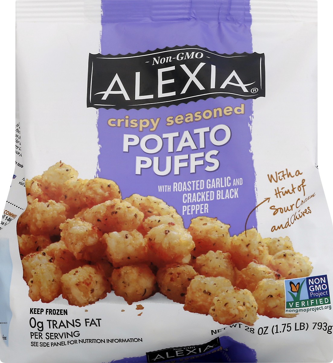 slide 1 of 12, Alexia Crispy Seasoned Potato Puffs, 28 oz