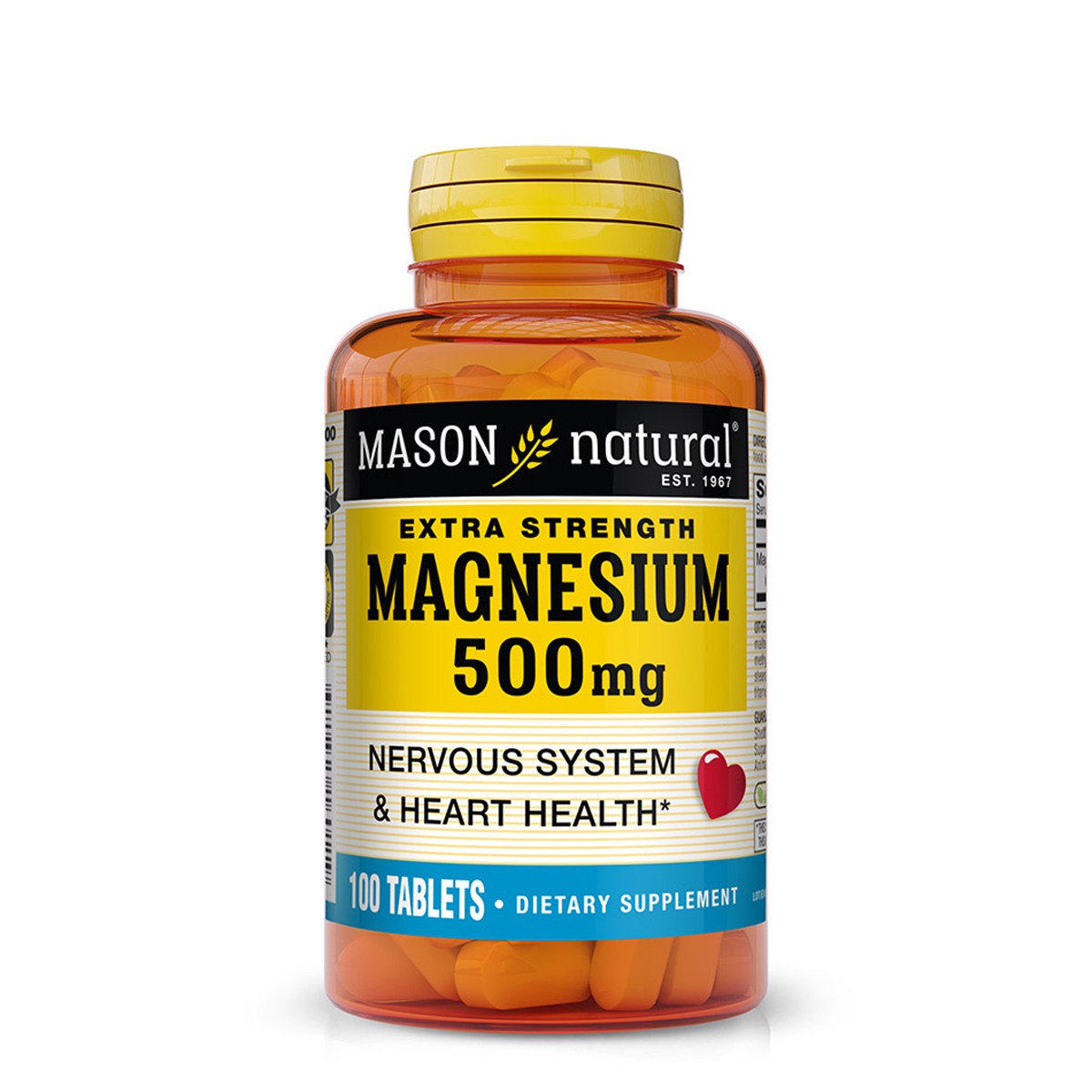 slide 1 of 9, Magnesium 500Mg Extra Strength, 100 ct