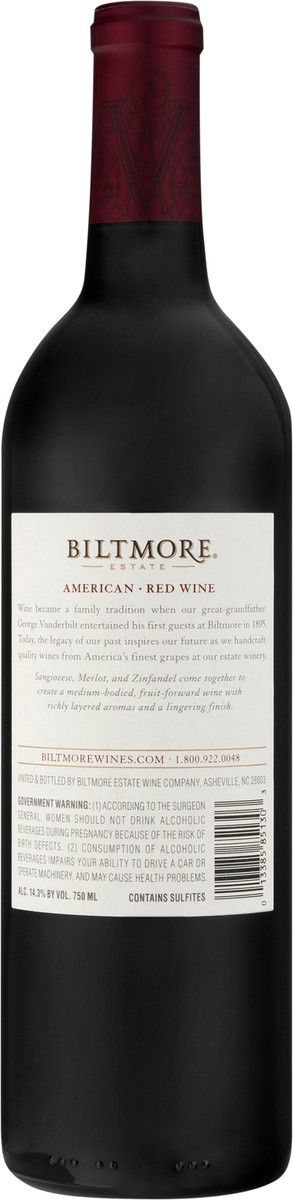 slide 9 of 9, Biltmore BE Red Blend, 750 ml