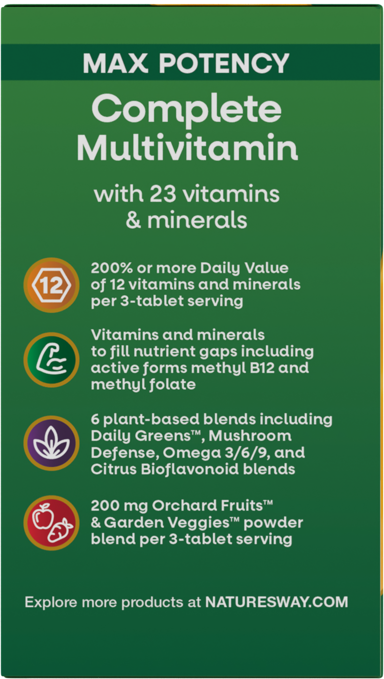 slide 2 of 5, Nature's Way Alive! Max3 Potency Multivitamin, 90 ct