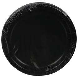 First Street Black Velvet Paper Plate 6.75 In