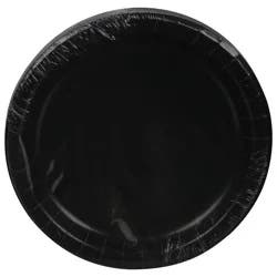 First Street Black Velvet Paper Plate 6.75 In