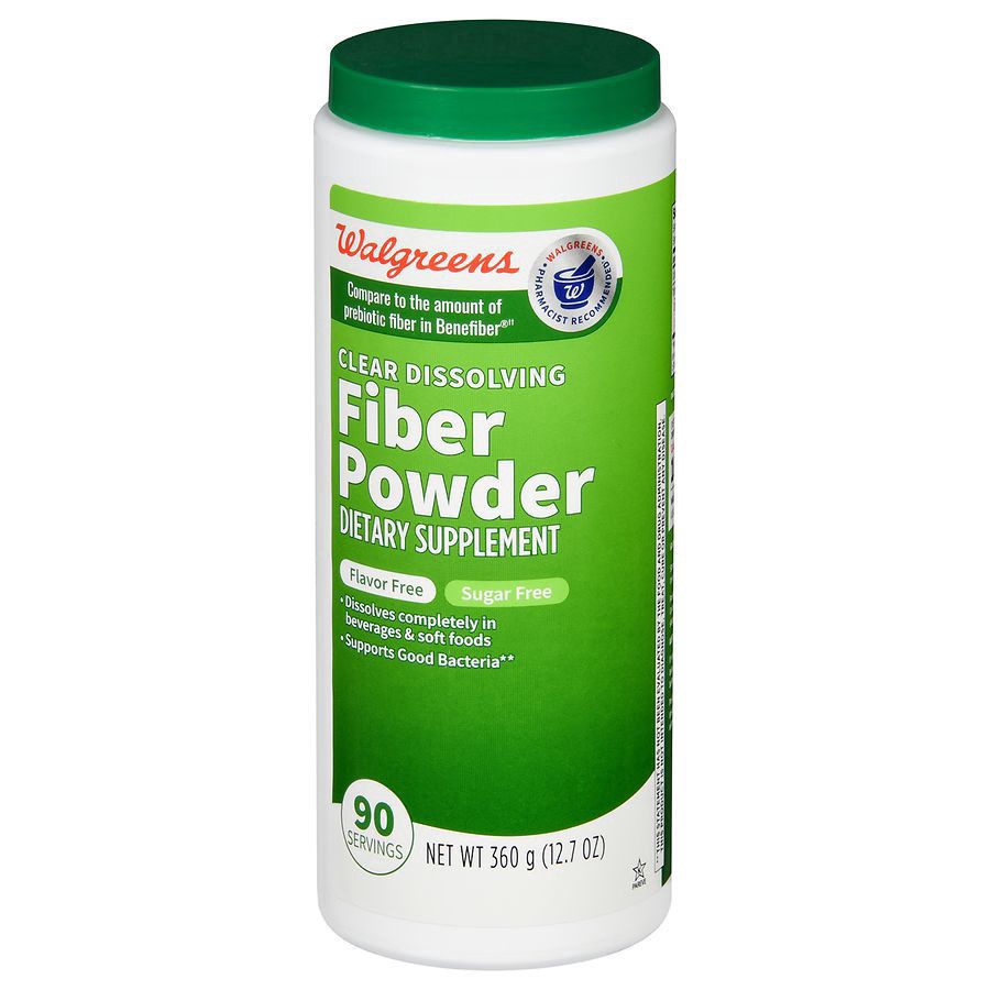 slide 1 of 5, Walgreens Clear Dissolving Fiber Supplement Powder, 12.3 oz