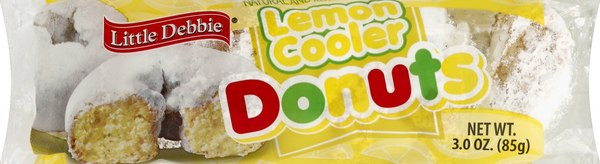 slide 1 of 1, Little Debbie Lemon Cooler Mini Donuts, 3 oz