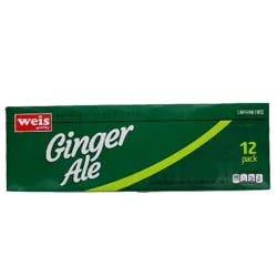 Weis Quality Caffeine Free Ginger Ale - 12 ct