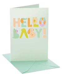 American Greetings Baby Shower Card (Animals)