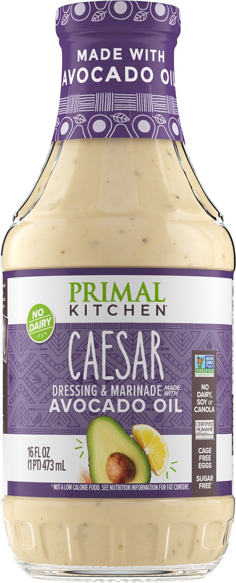 slide 8 of 9, Primal Kitchen Dressing Caesar Avocado Oil, 16 fl oz