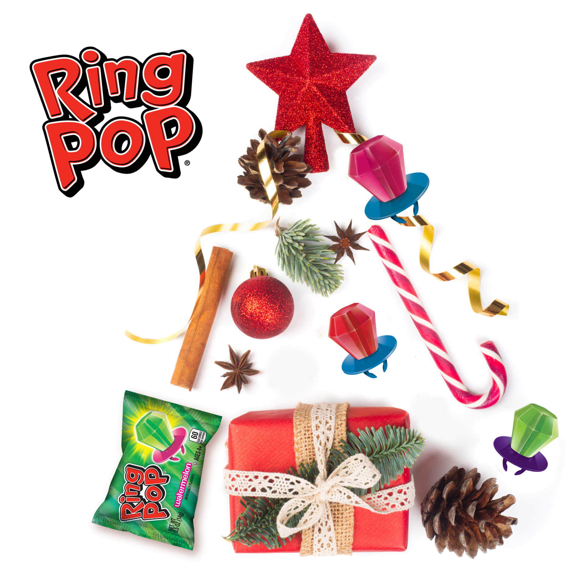 slide 3 of 3, Ring Pop Individually Wrapped Bulk Lollipop Variety Party Pack – 15 Count Lollipop Suckers w/ Assorted Fruity Flavors - Fun Candy Bulk For Party Favors & Goodie Bags, 0.5 oz