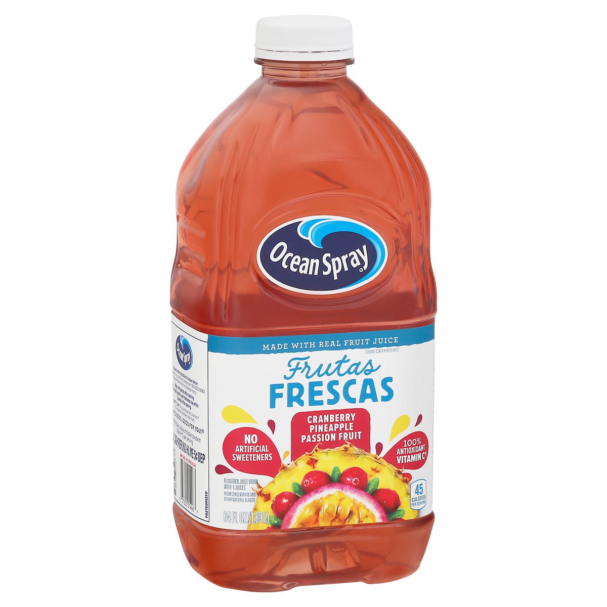slide 2 of 9, Ocean Spray Frutas Frescas Cranberry Pineapple Passion Fruit Juice Drink 64 fl oz, 64 fl oz