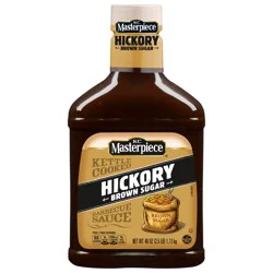 KC Masterpiece Kettle Cooked Hickory Brown Sugar Barbecue Sauce 40 oz