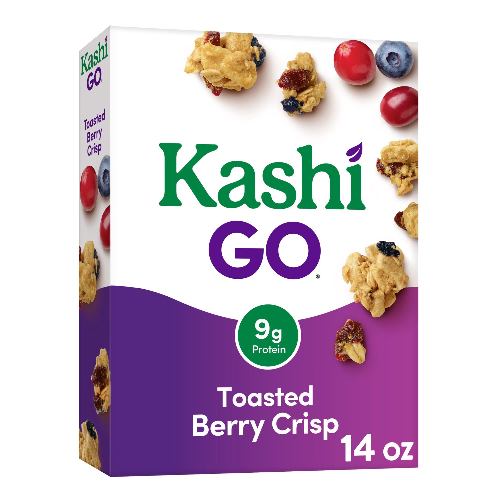 slide 1 of 3, Kashi Go Toasted Berry Crisp Cereal 14 oz, 14 oz