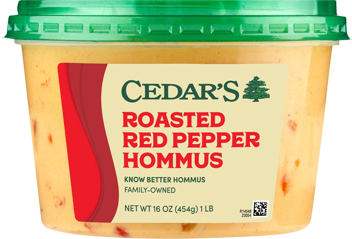 slide 3 of 4, Cedar's Roasted Red Pepper Hommus, 16 oz