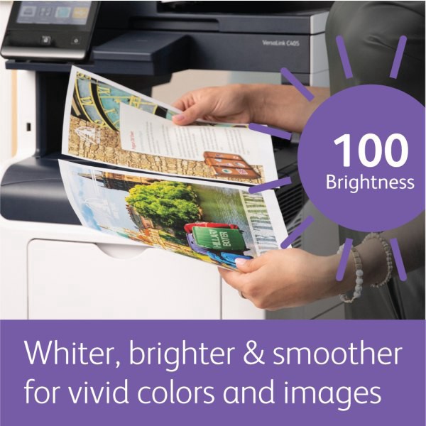 slide 9 of 9, Xerox Bold Digital Printing Paper, Letter Size (8 1/2'' X 11''), 100 (U.S.) Brightness Text (120 Gsm), Fsc Certified, Ream Of 500 Sheets, 500 ct