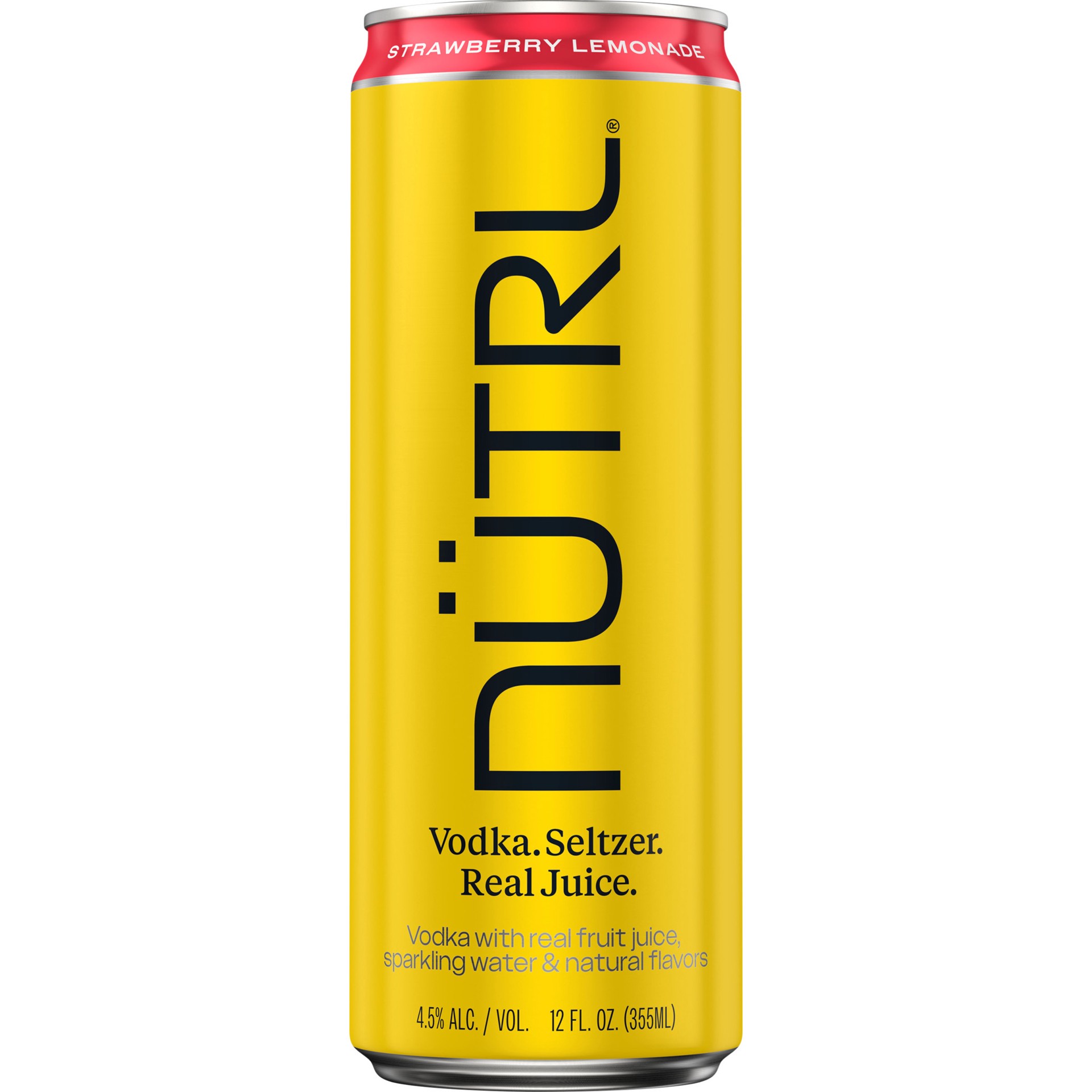slide 2 of 2, Nutrl Vodka Seltzer Strawberry Lemonade 12 fl oz Single Can, 12 oz