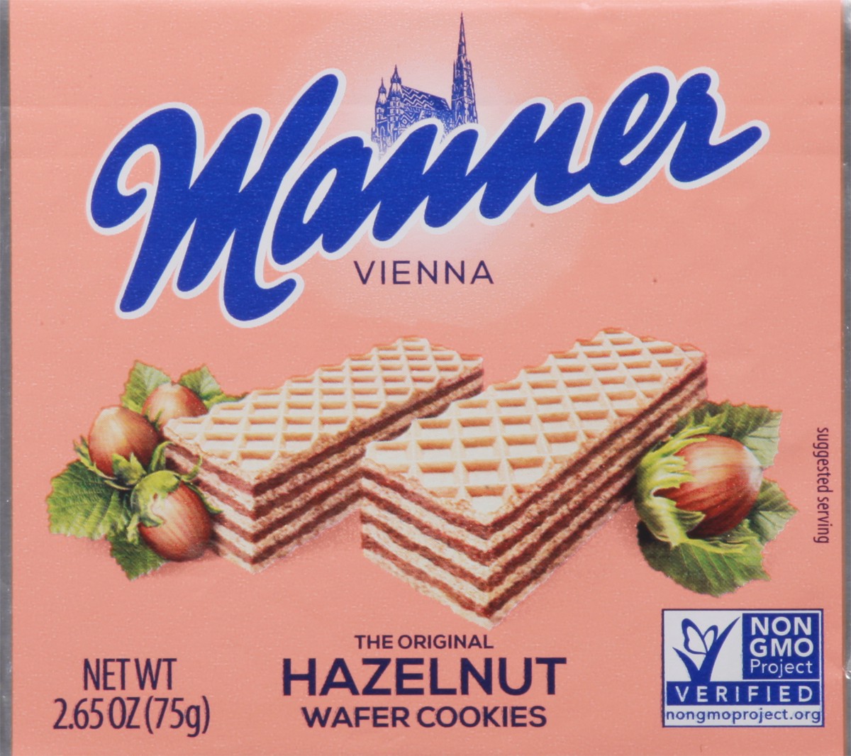 slide 2 of 10, Manner Vienna Hazelnut Original Wafer Cookies 2.65 oz, 2.65 oz